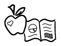 apple and book